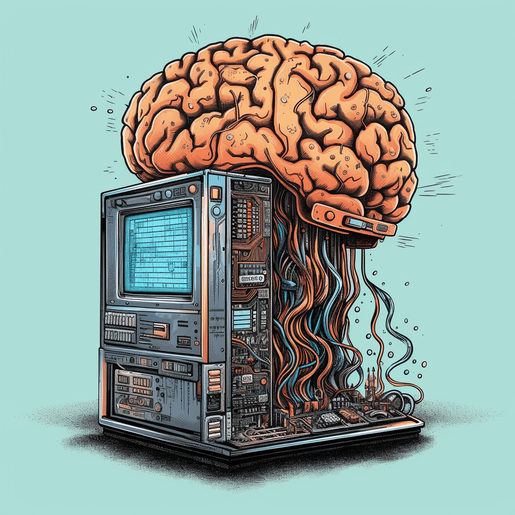 An AI Brain and Human Brain fused